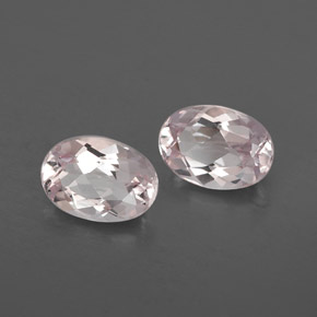 Pedras preciosas de morganita rosa natural de  ct, corte oval, VVS