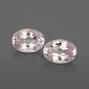Pedras preciosas de morganita rosa natural de  ct, corte oval, VVS