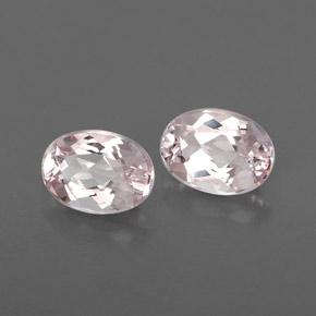 Pedras preciosas de morganita rosa natural de  ct, corte oval, VVS