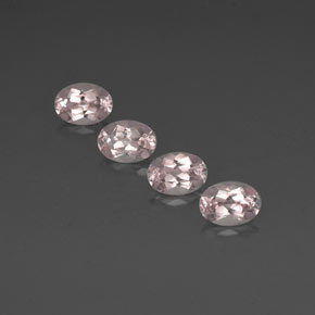 Pedras preciosas de morganita rosa natural de  ct, corte oval, VVS