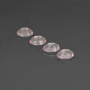 Pedras preciosas de morganita rosa natural de  ct, corte oval, VVS