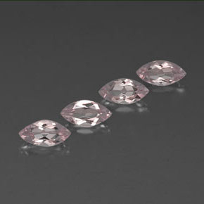Pedras preciosas de morganita rosa natural de 2,13 ct, marquise, VVS