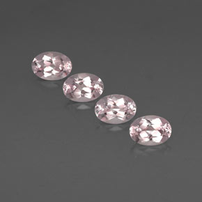 Pedras preciosas de morganita rosa natural de  ct, corte oval, VVS