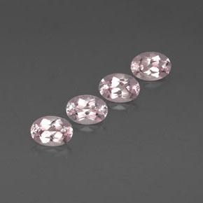 Pedras preciosas de morganita rosa natural de  ct, corte oval, VVS