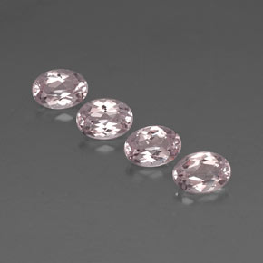 Pedras preciosas de morganita rosa natural de  ct, corte oval, VVS