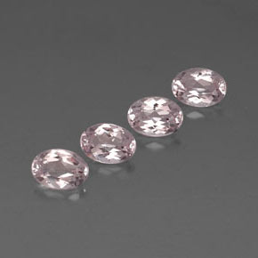 Pedras preciosas de morganita rosa natural de  ct, corte oval, VVS