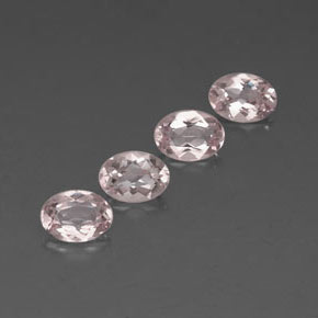 Pedras preciosas de morganita rosa natural de  ct, corte oval, VVS