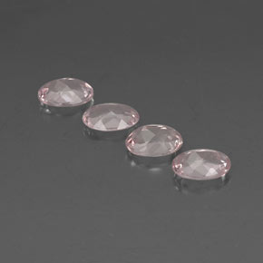 Pedras preciosas de morganita rosa natural de  ct, corte oval, VVS