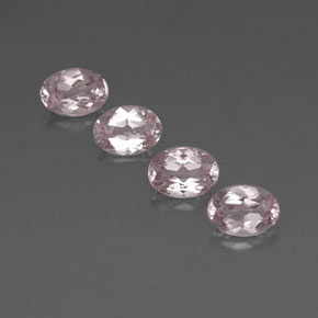 Pedras preciosas de morganita rosa natural de  ct, corte oval, VVS