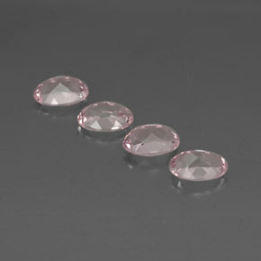 Pedras preciosas de morganita rosa natural de  ct, corte oval, VVS
