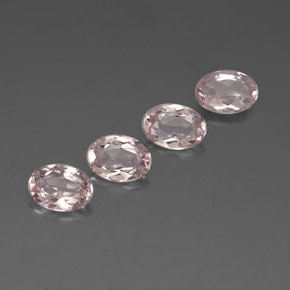 Pedras preciosas de morganita rosa natural de  ct, corte oval, VVS