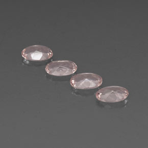 Pedras preciosas de morganita rosa natural de  ct, corte oval, VVS