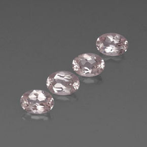 Pedras preciosas de morganita rosa natural de  ct, corte oval, VVS