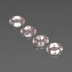 Pedras preciosas de morganita rosa natural de  ct, corte oval, VVS