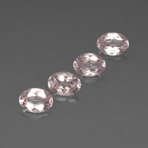 Pedras preciosas de morganita rosa natural de  ct, corte oval, VVS