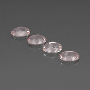 Pedras preciosas de morganita rosa natural de  ct, corte oval, VVS