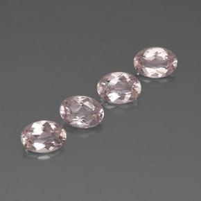 Pedras preciosas de morganita rosa natural de  ct, corte oval, IF