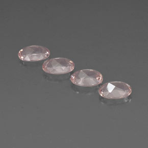 Pedras preciosas de morganita rosa natural de  ct, corte oval, IF