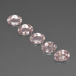 Pedras preciosas de morganita rosa natural de  ct, corte oval, VVS
