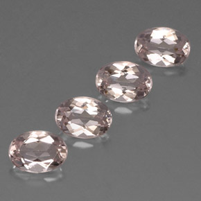 Pedras preciosas de morganita rosa natural de  ct, corte oval, IF