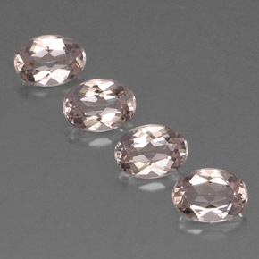 Pedras preciosas de morganita rosa natural de  ct, corte oval, IF