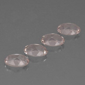 Pedras preciosas de morganita rosa natural de  ct, corte oval, IF