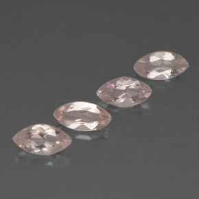 Pedras preciosas de morganita rosa natural de 2,11 ct, marquise, VVS