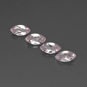 Pedras preciosas de morganita rosa natural de 2,06 ct, marquise, VVS