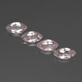 Pedras preciosas de morganita rosa natural de 2,12 ct, marquise, VVS