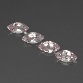Pedras preciosas de Morganita Luz rosa natural de 2.06 ct, Marquesa, VVS