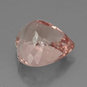 Morganita Salmão Natural 5.76ct, Formato de coração, VVS-VS