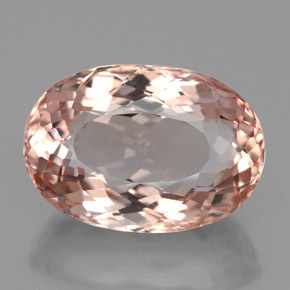 Morganita rosa natural 5,70ct, corte oval, VVS