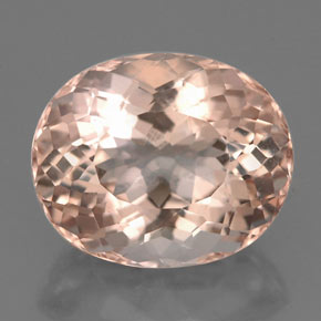 Morganita rosa natural 3,57ct, corte oval, VVS-VS