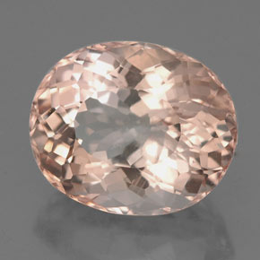 Morganita rosa natural 3,57ct, corte oval, VVS-VS
