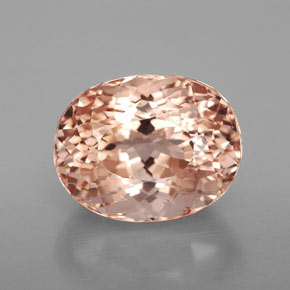 Morganita rosa natural 6,34ct, corte oval, VS