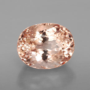 Morganita rosa natural 6,34ct, corte oval, VS