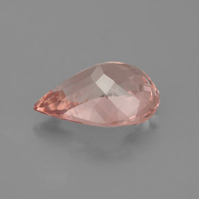 Morganita rosa natural 2,86ct, formato de pêra, IF
