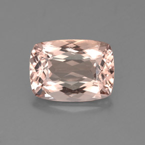 Morganita rosa natural 2,97ct, almofada cortada, VS