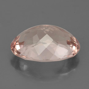 Morganita Salmão Natural 3.32ct, Corte Oval, IF