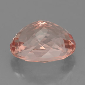 Morganita salmão natural 4,13ct, corte oval, VVS-VS