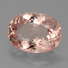 Morganita rosa natural 4,85ct, corte oval, VVS