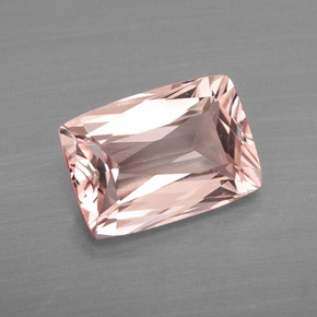 Morganita rosa natural 2,19ct, baguete, VVS