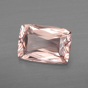 Morganita rosa natural 2,19ct, baguete, VVS