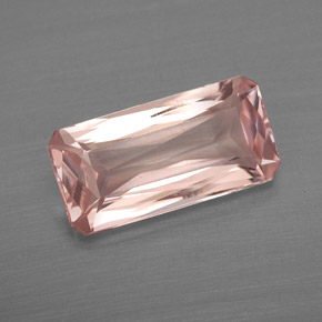 Morganita rosa natural 2,25ct, corte esmeralda, VVS-VS
