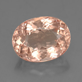 Morganita rosa natural 4,64ct, corte oval, VVS-VS
