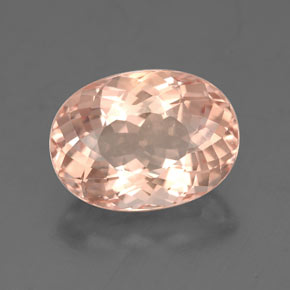 Morganita rosa natural 3,37ct, corte oval, VVS