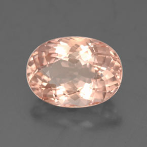 Morganita rosa natural 3,37ct, corte oval, VVS