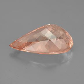 Morganita Salmão Natural 4.76ct, Formato de pêra, VS