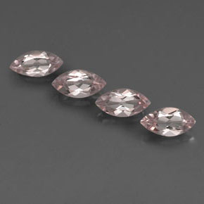 Pedras preciosas de morganita rosa natural de 2,03 ct, marquise, VS