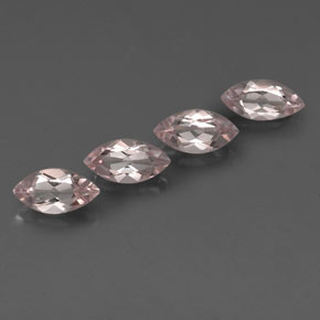 Pedras preciosas de morganita rosa natural de 2,03 ct, marquise, VS